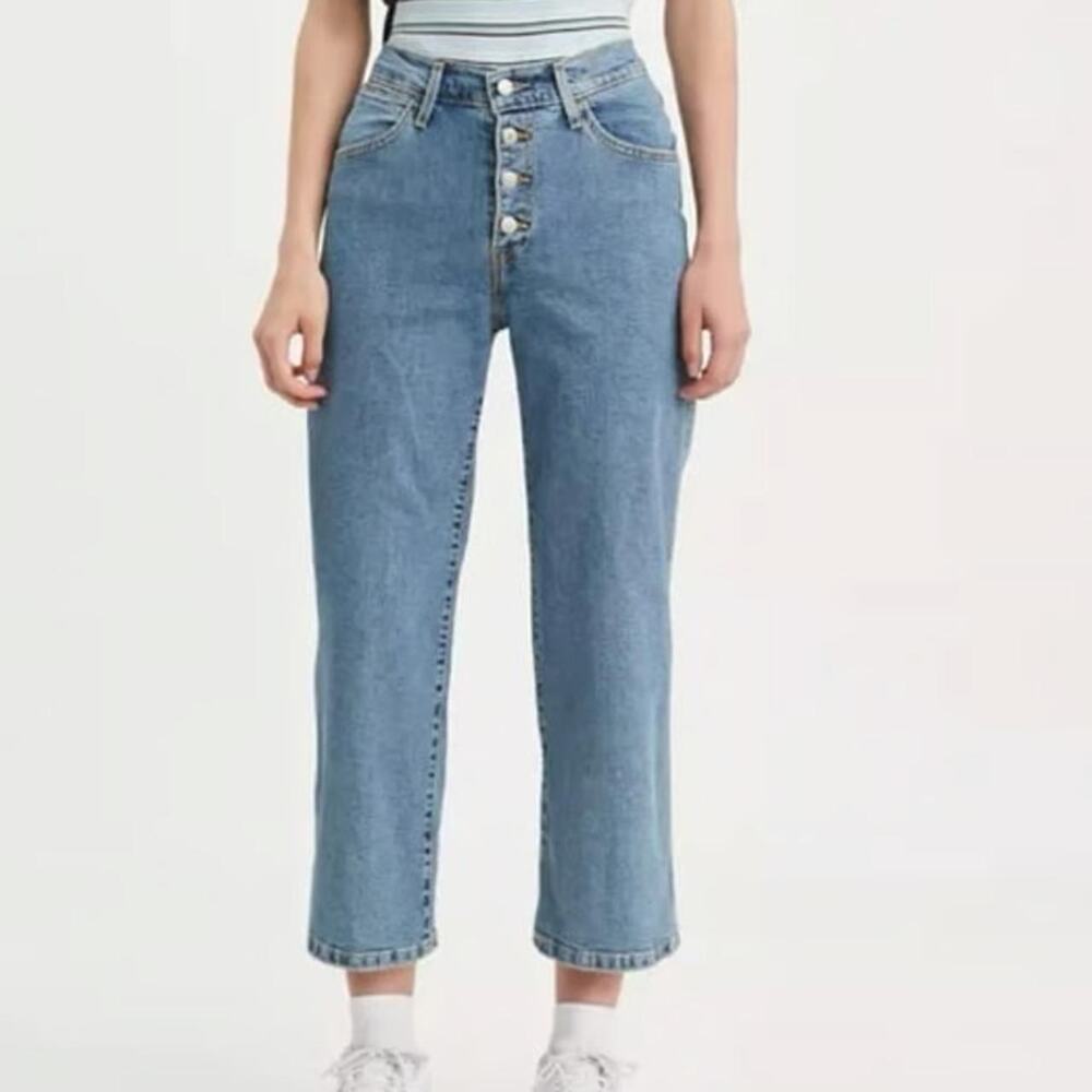 Levi's Mile High Cropped Wide Leg Jean